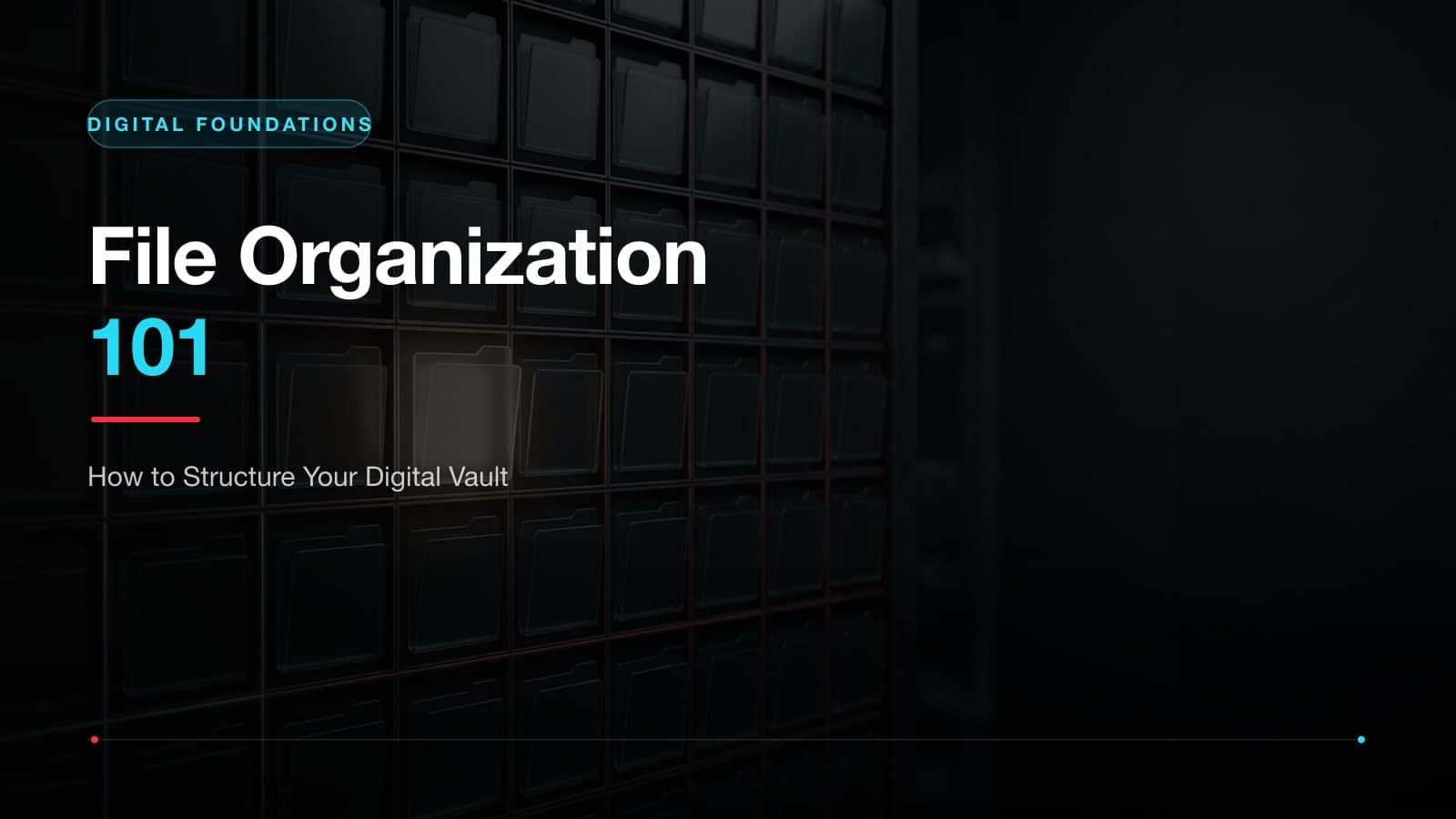 Simple folder structure and file organization for digital workers